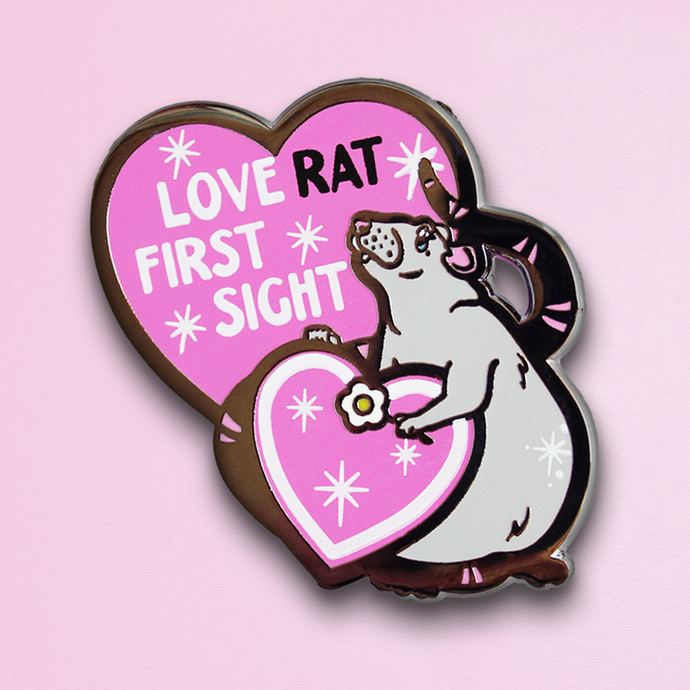 Love Rat First Sight - Hard Enamel Pin