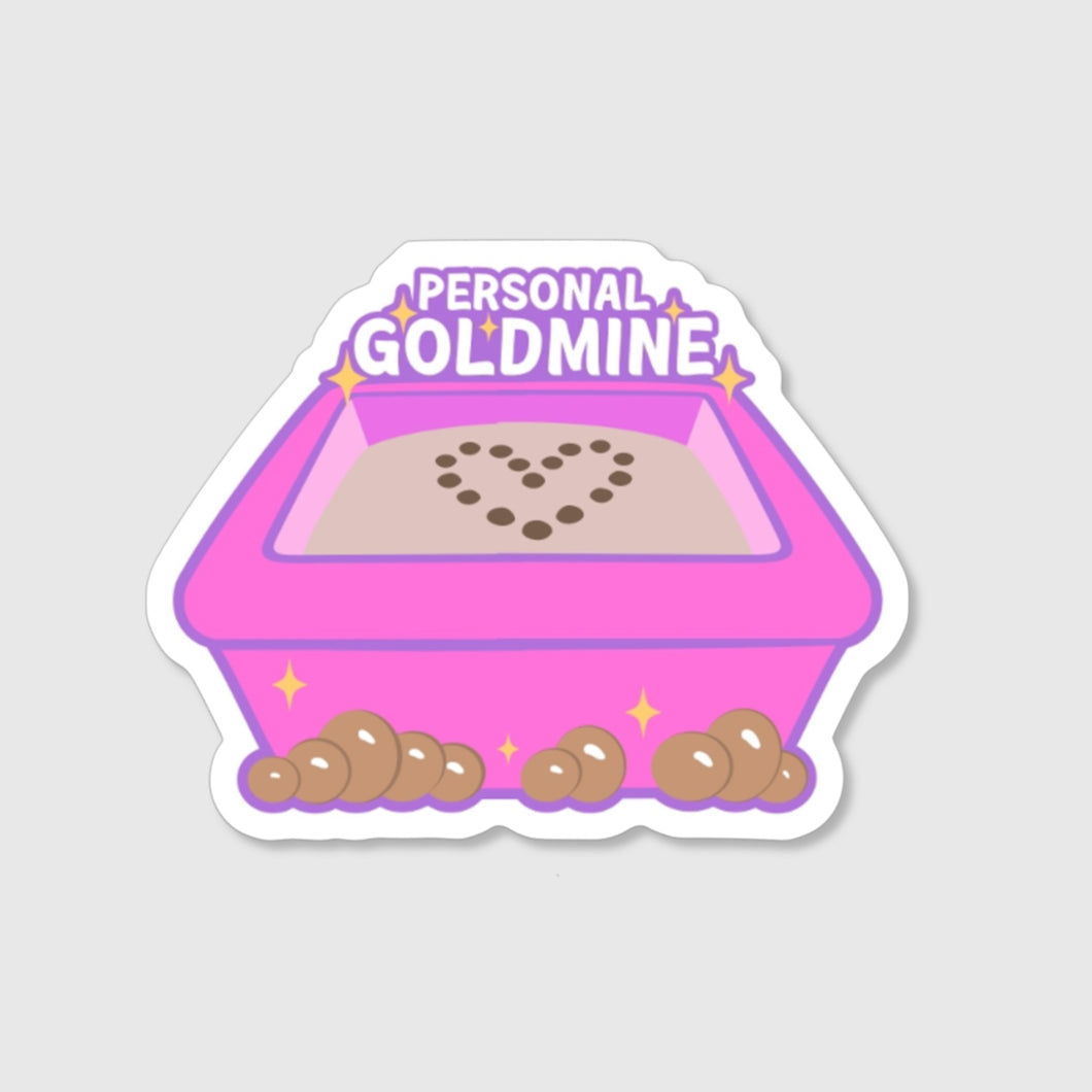 Personal Goldmine Vinyl Sticker